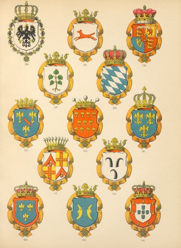 Die Ritter des Koniglich Preussichen Hohen Ordens Pl.44 as a canvas print
