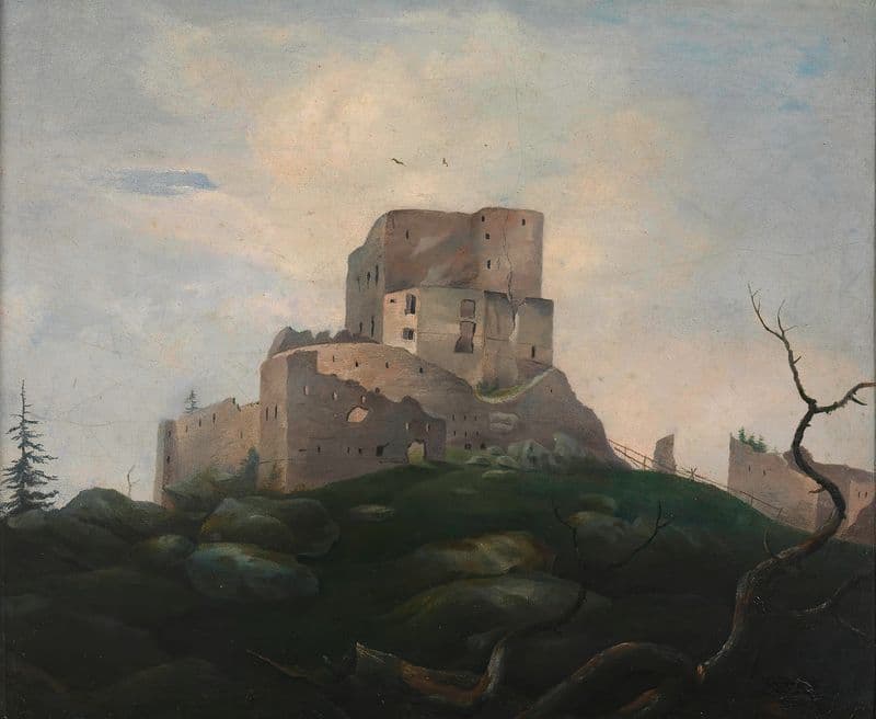 Die Ruine Wittinghausen (ca. 1833–1835) as a canvas print