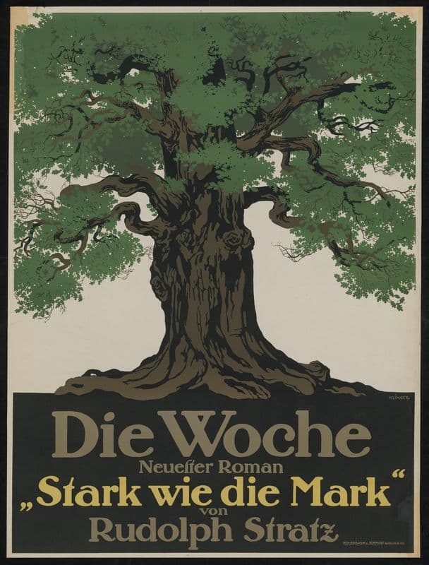 Die Woche mit neuestem Roman ‘Stark wie die Mark’ von Rudolph Stratz as a canvas print
