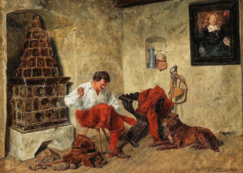 Die Zerissene Hose as a canvas print
