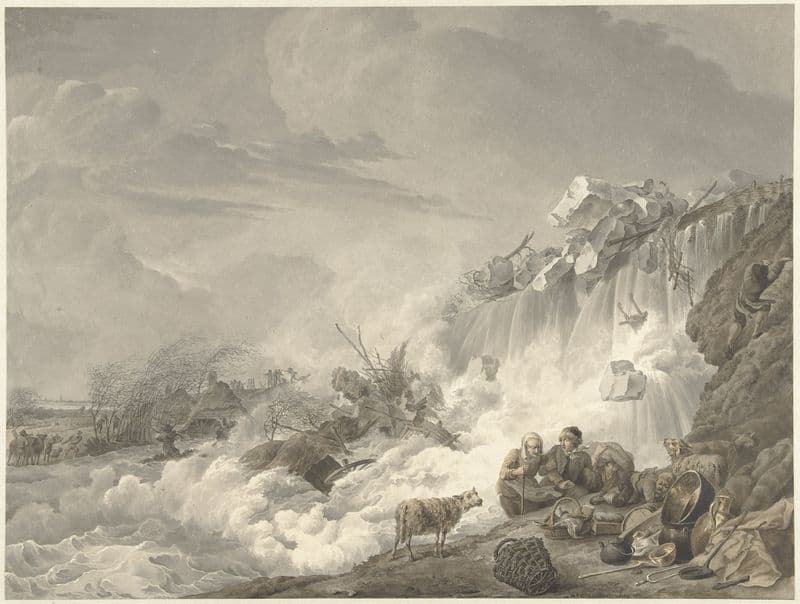 Dijkbreuk (1765 - 1873) as a canvas print