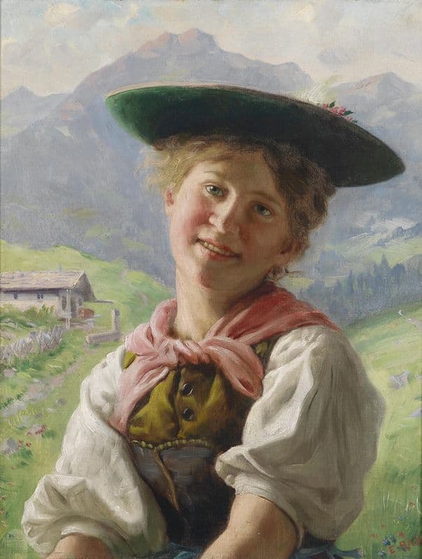 Dirndlkopf as a canvas print