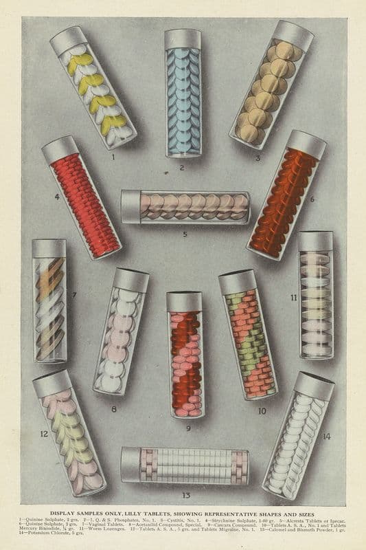 Display samples only, Lilly Tablets as a canvas print