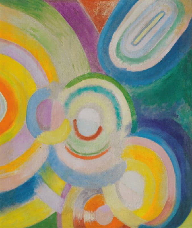 Disques Colorés as a canvas print