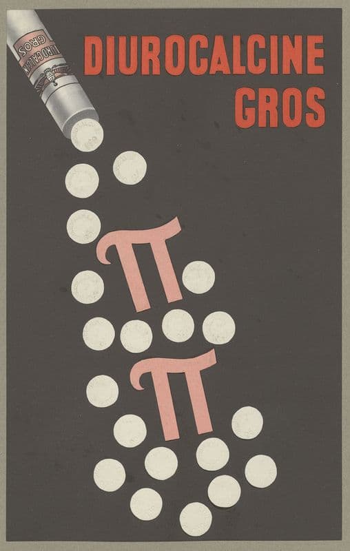 Diurocalcine Gros (1910-1950) as a canvas print