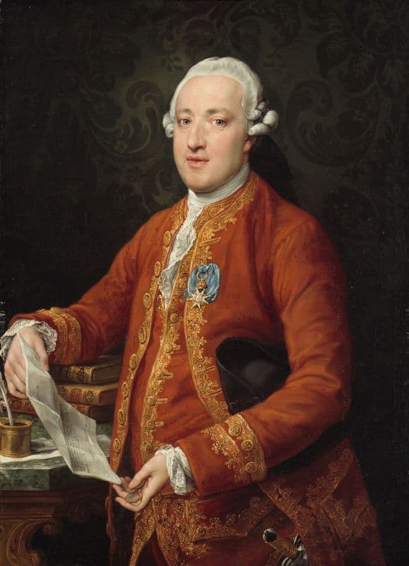 Don José Moñino y Redondo, Conde de Floridablanca (c. 1776) as a canvas print