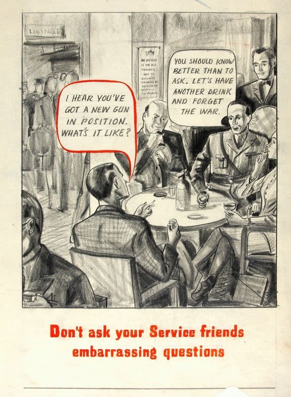 Don’t ask your service friends embarrassing questions (1939-1946) as a canvas print