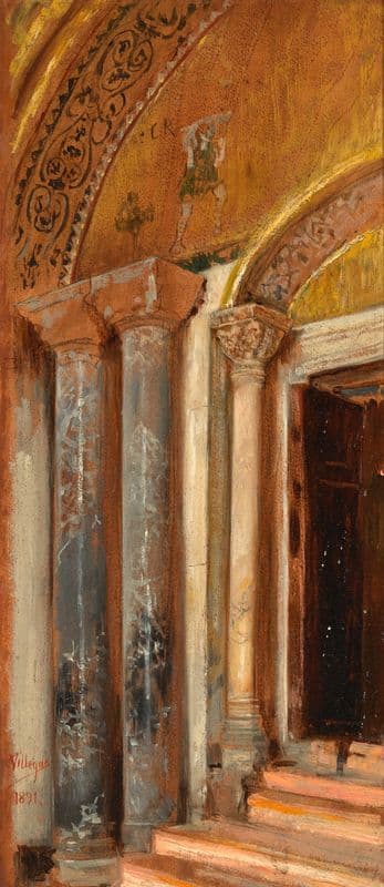 Doorway (San Marco, Venice) as a canvas print