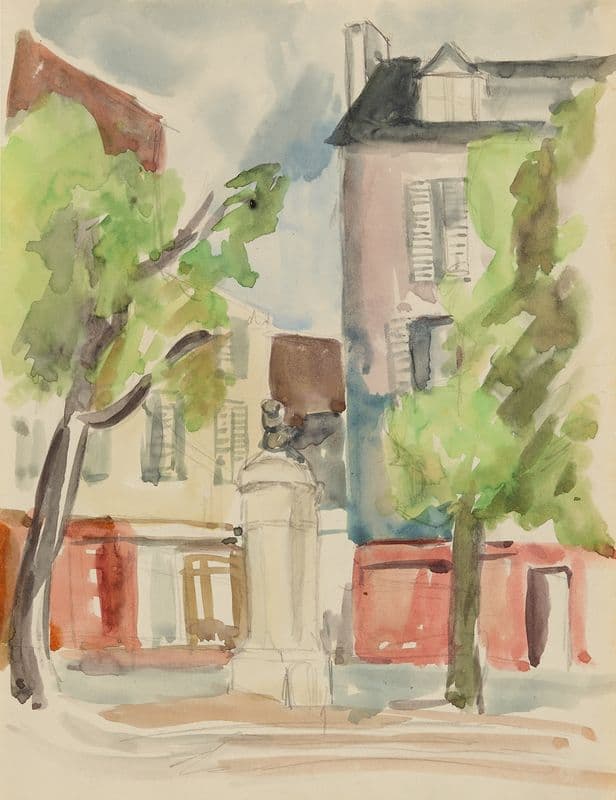 Dorfplatz (1935–1940) as a canvas print