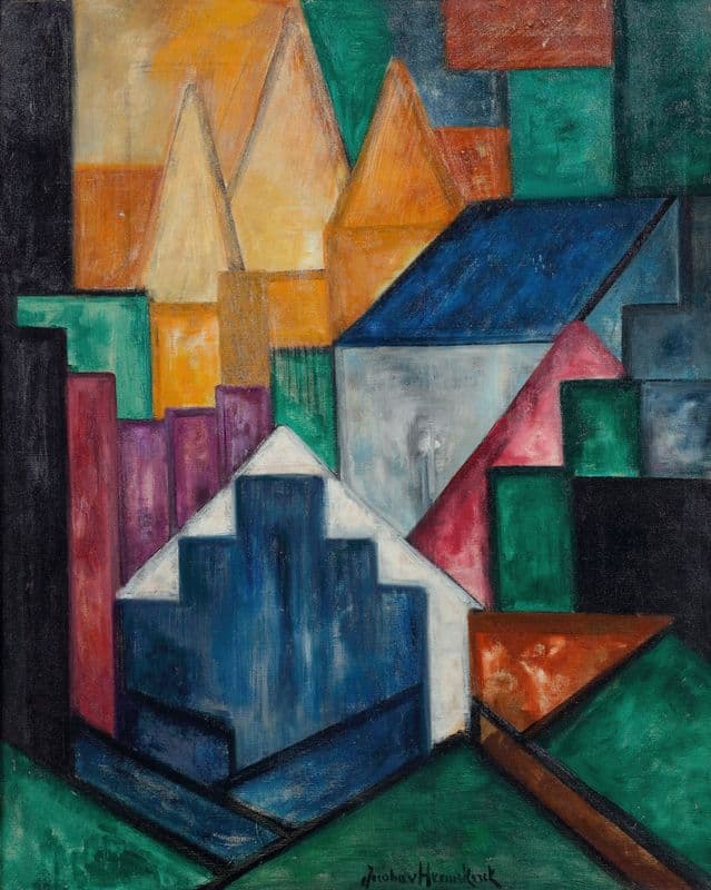 Dorp (Village) (circa 1912-1914) as a canvas print