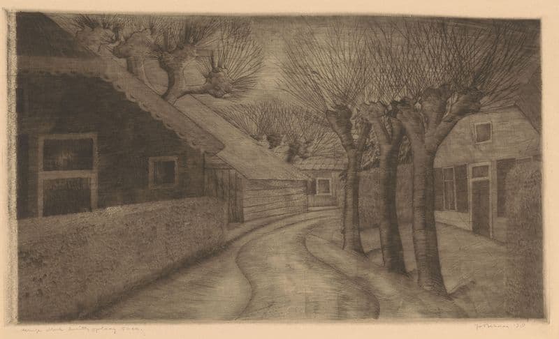 Dorpsweg as a canvas print