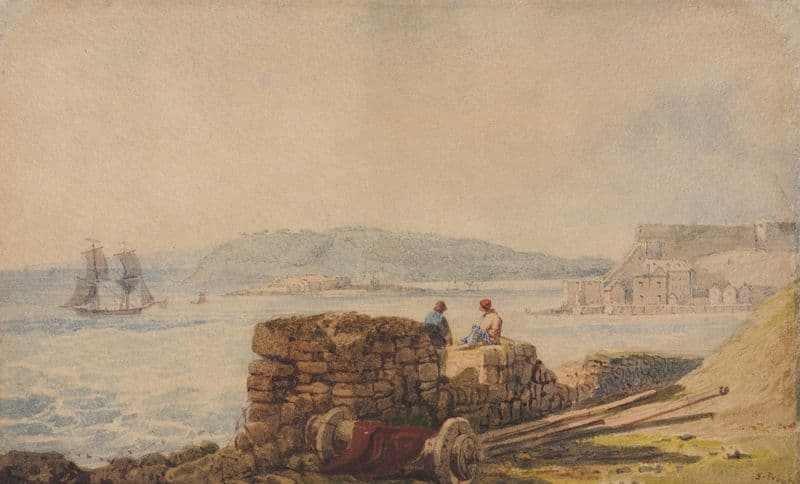 Drake’s Island, Plymouth as a canvas print