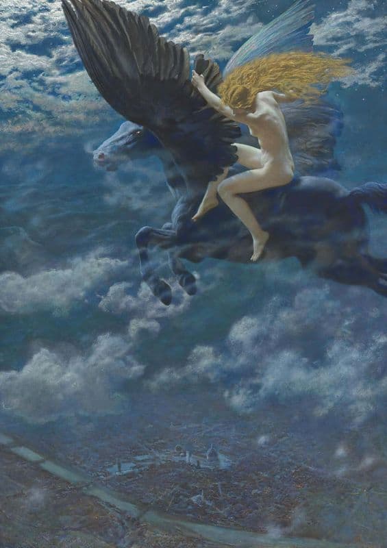Dream Idyll (A Valkyrie) as a canvas print