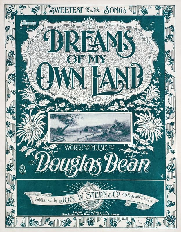 Dreams of my own land as a canvas print