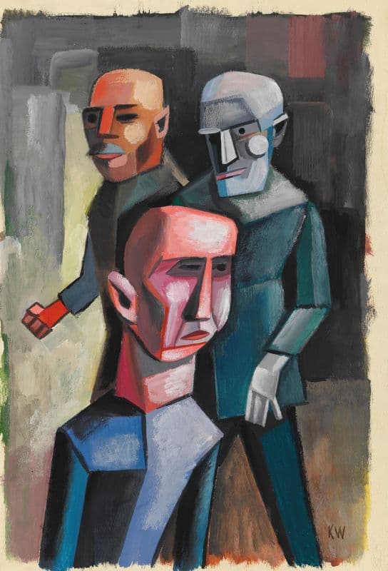 Drei Männer, o.J. (around 1935) as a canvas print