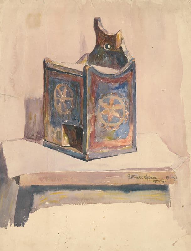 Drevená soľnička as a canvas print