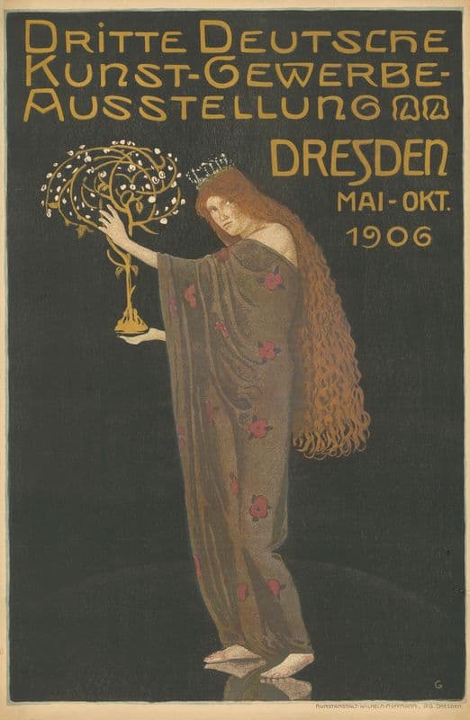 Dritte Deutsche Kunstgewerbe-Ausstellung Dresden 1906 as a canvas print