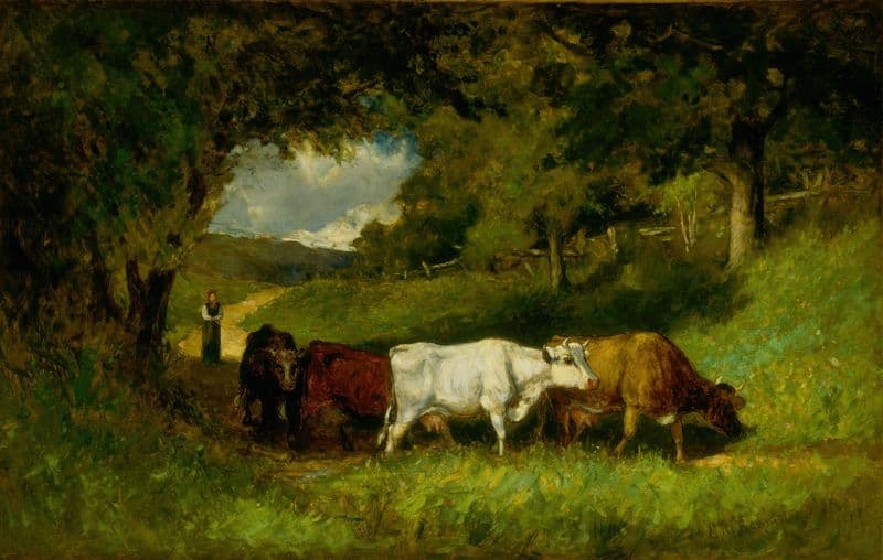 Driving Home the Cows as a canvas print