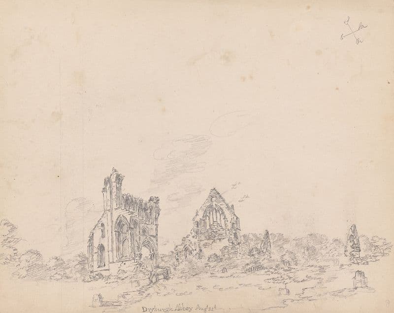 Dryburgh Abbey, Scotland as a canvas print