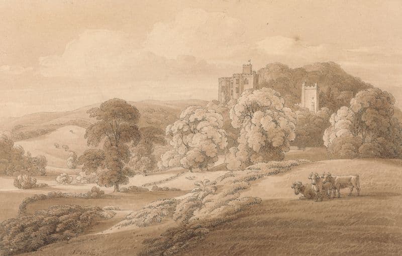 Dunster Castle, Somerset as a canvas print