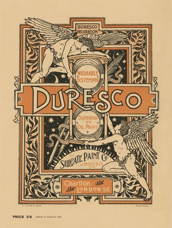 Duresco. Washable Distemper Superior to Oil Paint. The Silicate Paint Company as a canvas print