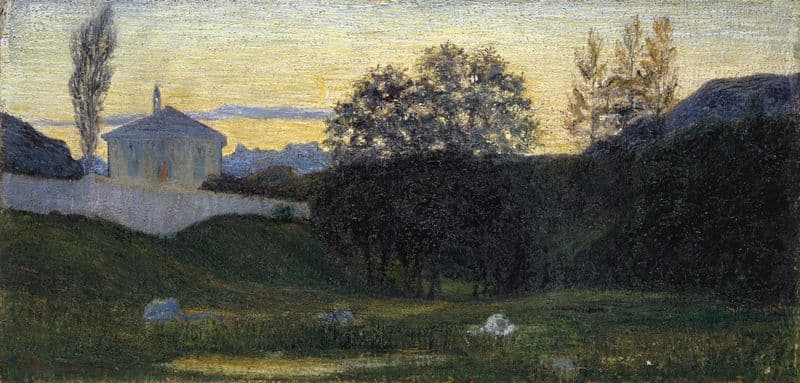 Dusk as a canvas print