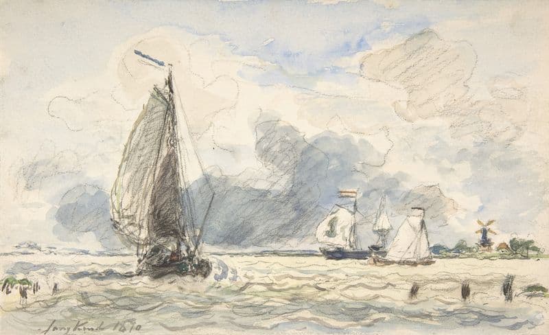 Dutch Fishing Boats as a canvas print