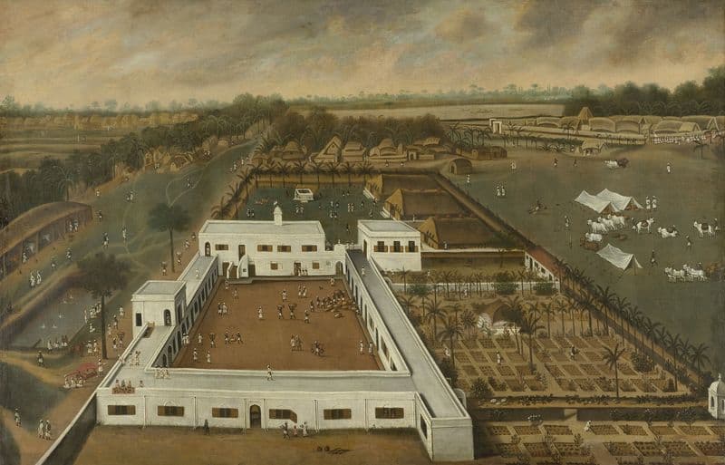 Dutch Plantation in Bengal as a canvas print