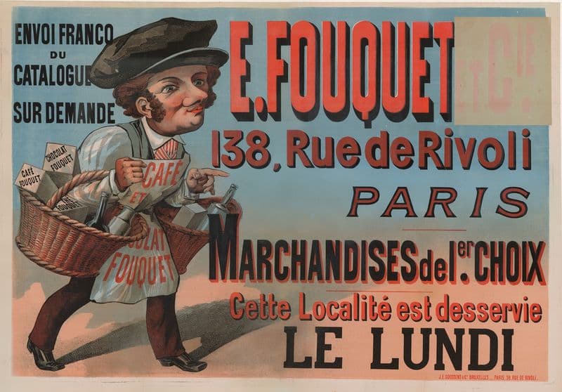 E. Fouquet. 138 rue de Rivoli, Paris as a canvas print