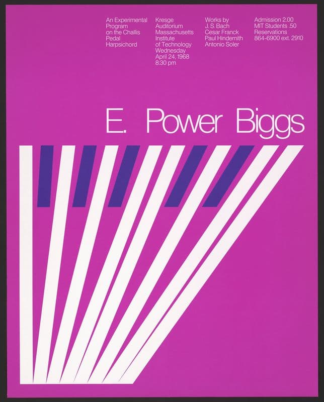 E. Power Biggs as a canvas print