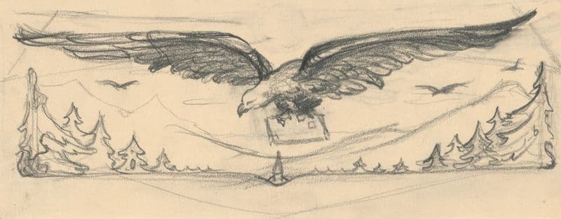 Eagle as a canvas print