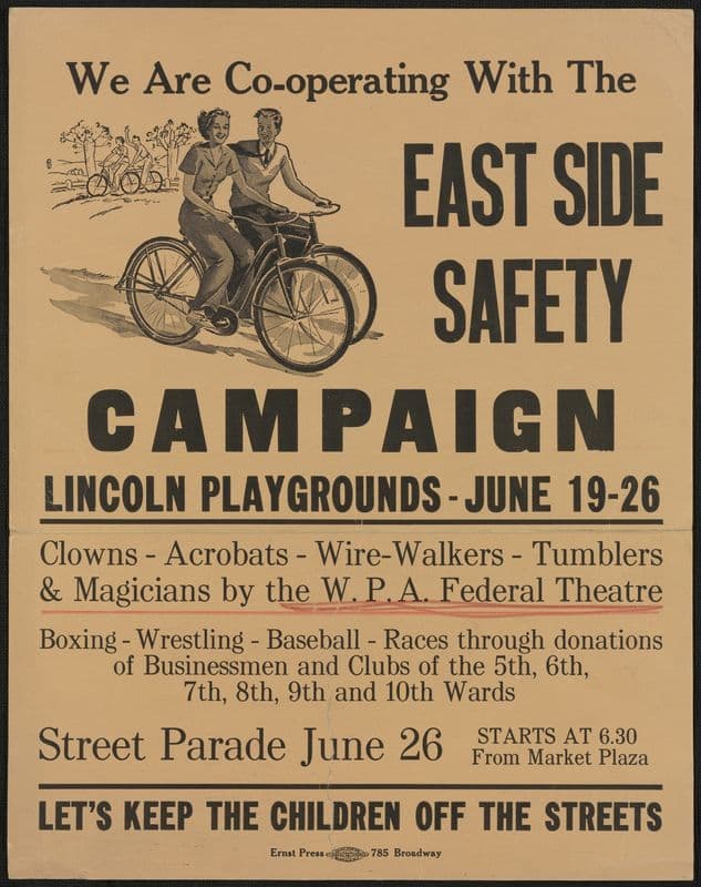 East Side Safety (1934-1943) as a canvas print