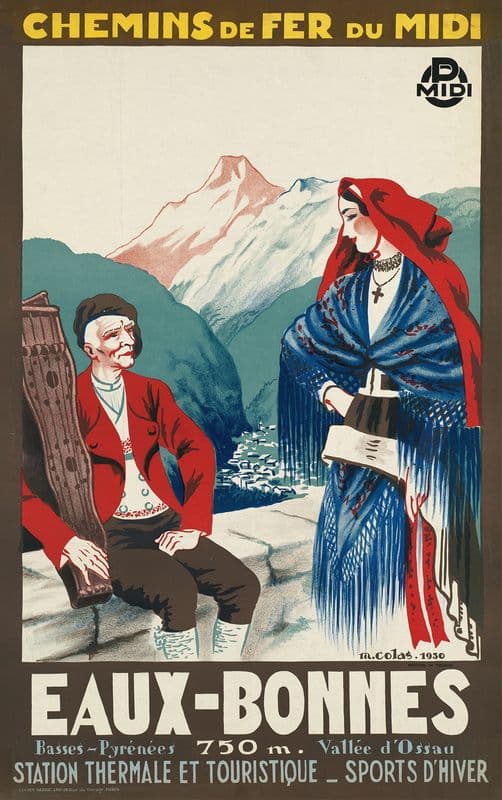 Eaux-Bonnes as a canvas print