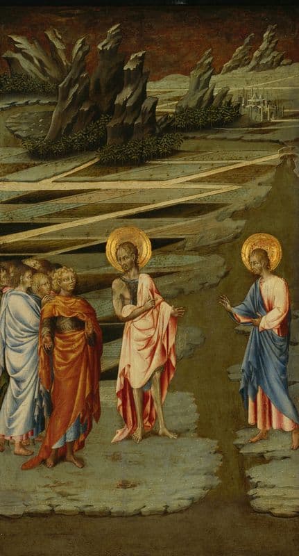 Ecce Agnus Dei (1455-60) as a canvas print