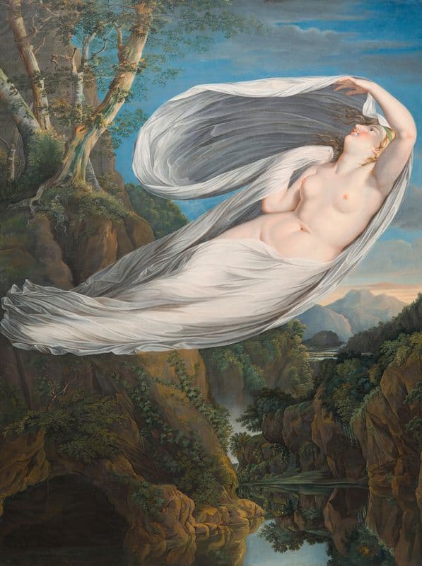 Echo Flying from Narcissus (1795-1798) as a canvas print