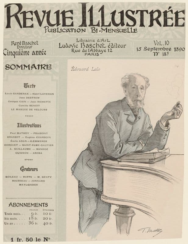 Edouard Lalo as a canvas print