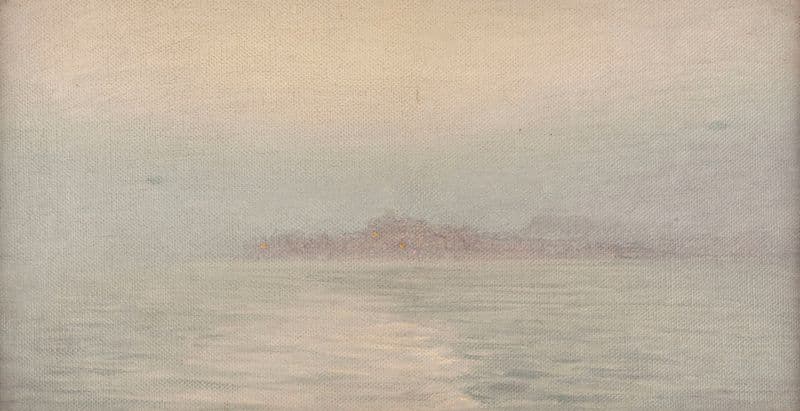 Effet De Brume Sur La Mer as a canvas print
