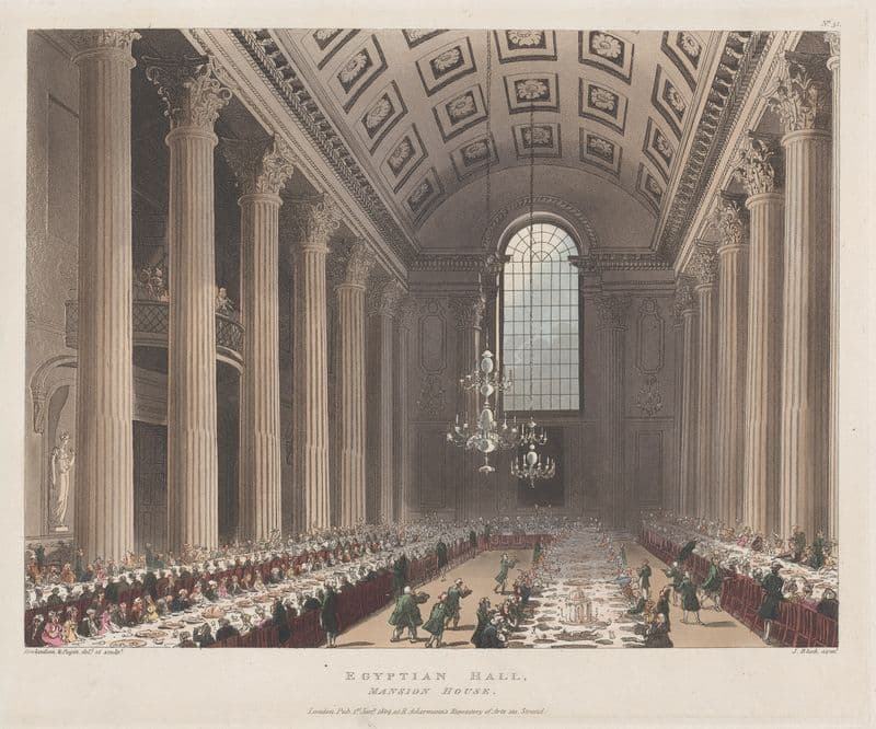 Egyptian Hall, Mansion House as a canvas print