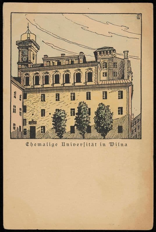 Ehemalige Universität in Wilna (1915-1918) as a canvas print
