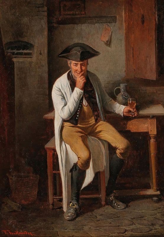 Ein guter Schluck as a canvas print
