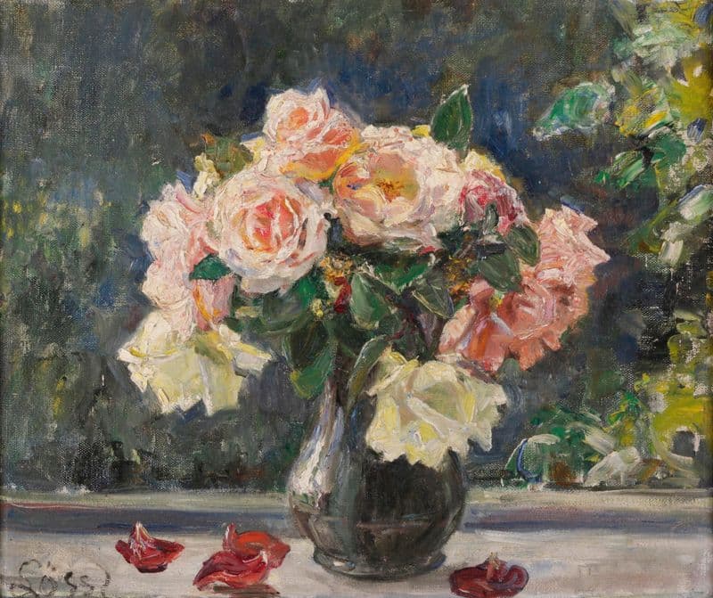 Ein Rosenstrauß as a canvas print