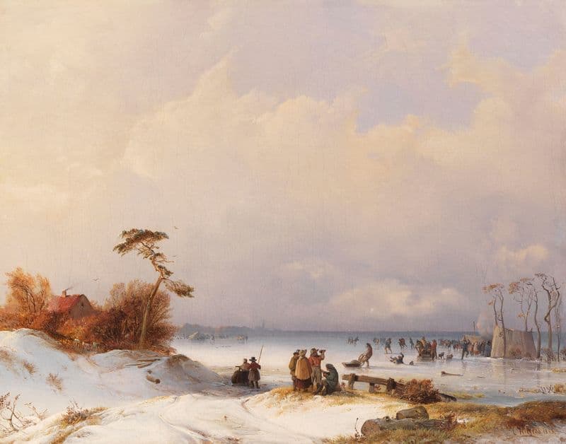 Eisvergnügen as a canvas print