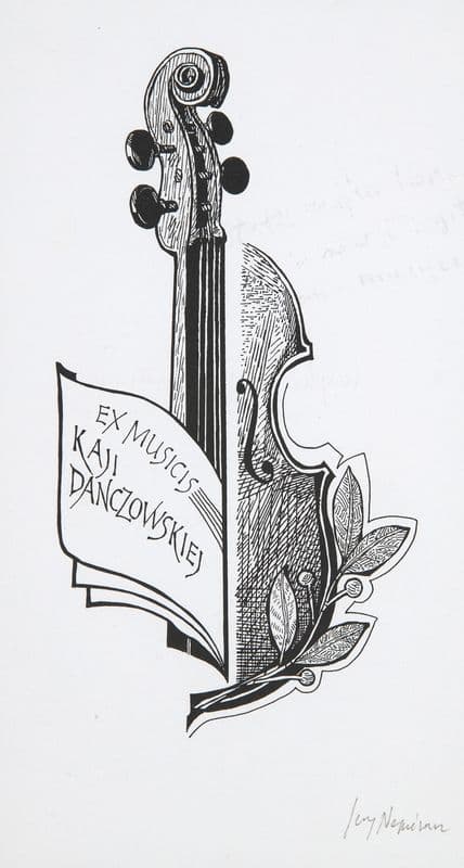 Ekslibris Kai Danczowskiej (1949-) as a canvas print