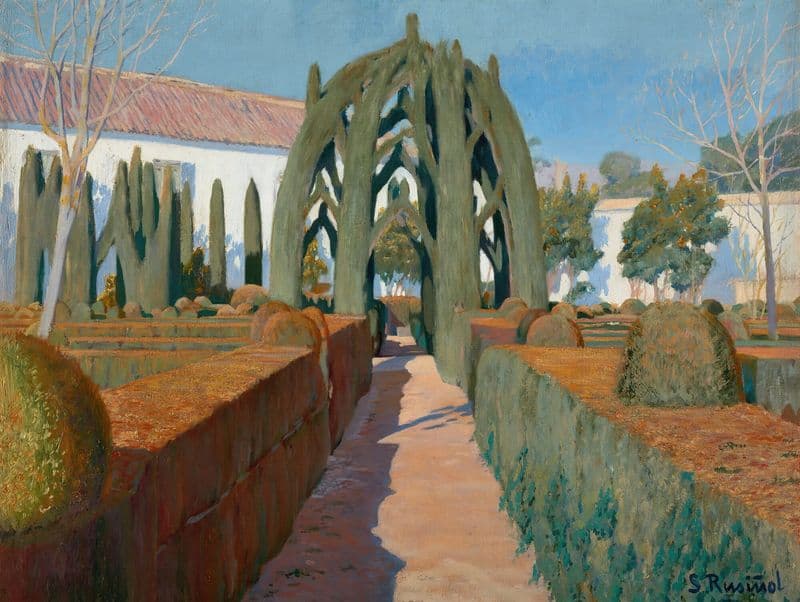 El Jardín De La Bailarina, Granada (The Bailarina Garden, Granada) as a canvas print