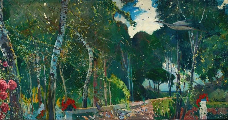 El Mas Blau as a canvas print