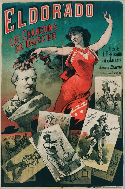 Eldorado Les Chansons De Darcier Pièce De L. Pericaud & A. De Jallais Musique De Darcier Costumes De Bianchini (1884-1886) as a canvas print