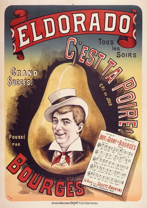 Eldorado Tous Les Soirs Grand Succes C’est Ta Poire Cri Du Jour Pousse Par Bourges as a canvas print