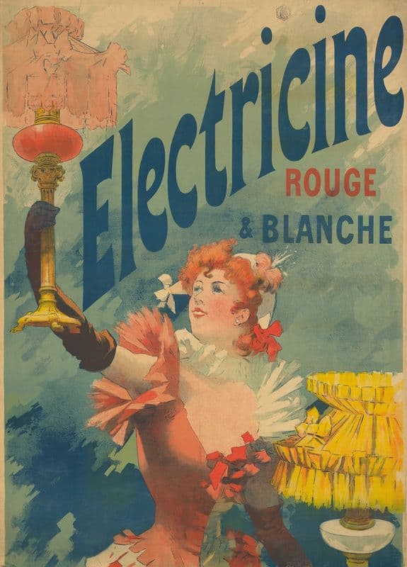 Electricine. Rouge et Blanche as a canvas print