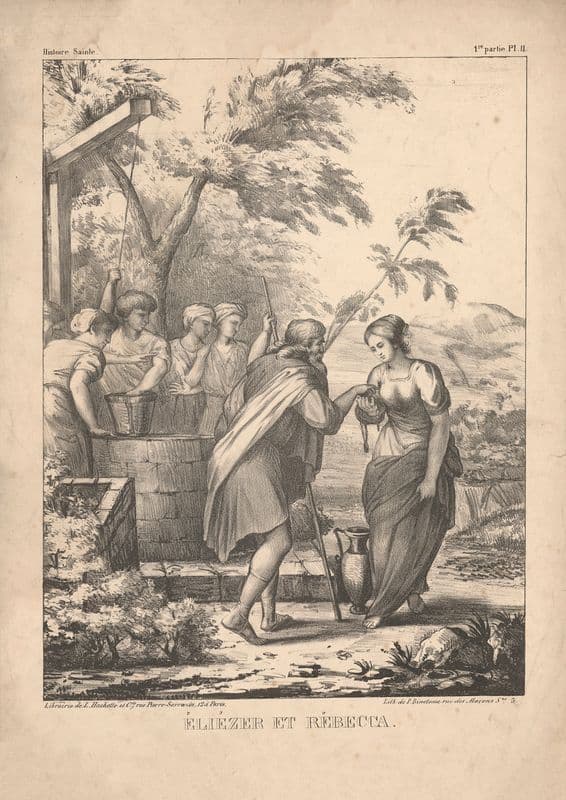 Eleezer et Rebecca as a canvas print