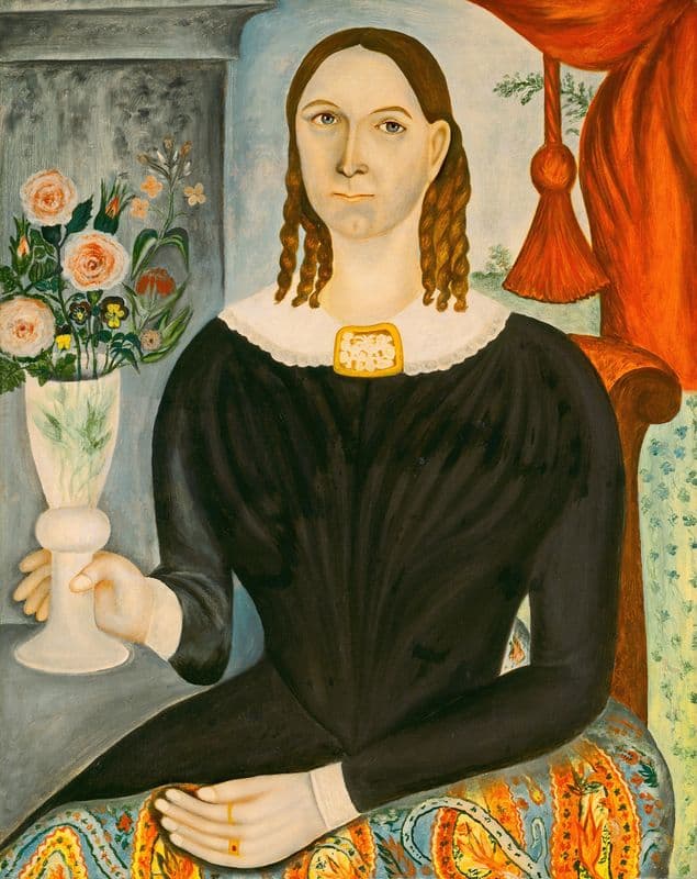 Eliza Welch Stone (c. 1845) as a canvas print